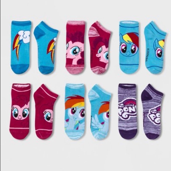 Woman’s Hasbro My Little Pony 6pk Ankle Socks - Picture 1 of 3